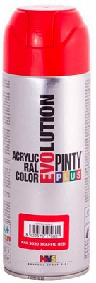 Краска аэрозольная акриловая (Ral 3020) 400 мл Evolution PINTYPLUS
