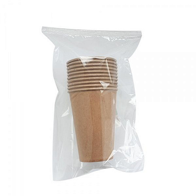 Стакан бумажный Інпак Крафт 340 мл 10 шт.