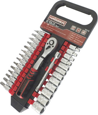 Набір головок і біт Haisser 1/4