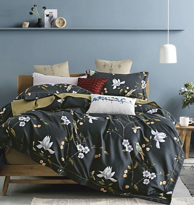 Комплект постельного белья Magnificence D семейный разноцветный принт La Nuit 