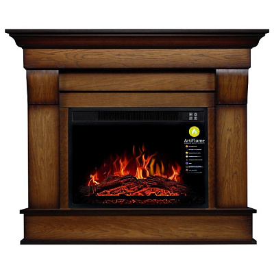 Камінокомплект ArtiFlame АLBION CORNER АF23 дуб антик кутовий