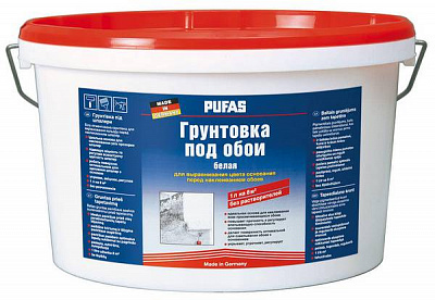 Грунтовочная краска PUFAS белая для выравнивания цвета основы 10 кг