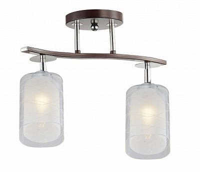 Світильник стельовий Victoria Lighting 2x60 Вт E27 хром/венге Oliver/PL2