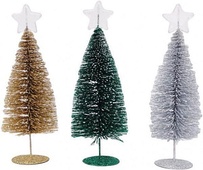 Елка декоративная настольная золотой