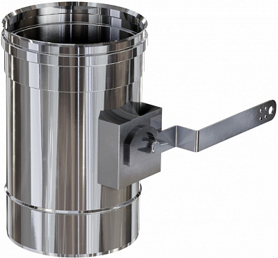 Регулятор тяги 0,25 м димохідний 1 мм нерж Ф150 мм Versia-Lux