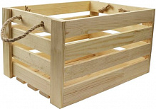 Ящик дерев’яний квадратний 37х37х21 см Роса 