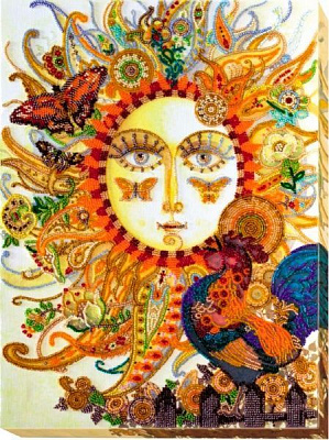 Набор для вышивания бисером на натуральном художественном холсте На рассвете AB-480 Абрис Арт 