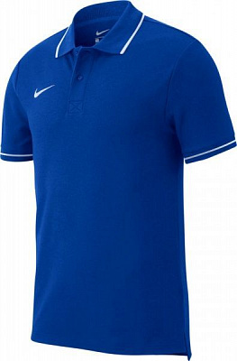 Поло Nike M POLO TM CLUB19 SS AJ1502-463 S темно-синій