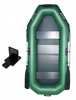 Лодка надувная Ладья гребний ЛТ-250БСТ зеленый