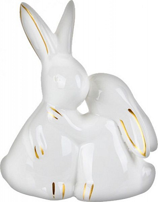 Фигурка декоративная Зайки-пара 11 см 947-003 Lefard