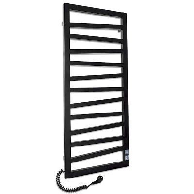 Полотенцесушитель электрический Laris Мираж ЧКЧ11 500x1200 левое подключение (черный)