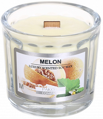 Свічка у склянці Pako-If Luxury диня 80х100 мм