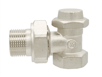 Кран радиаторный Gross 5022 нижний угловой 3/4''