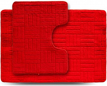 Набір килимків Dariana Econom 55x80 + 55x42 Макраме, червоний