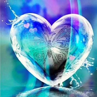 Набор для творчества со стразами на подрамнике Капля любви 30x30 см 189259 Діамантові ручки 