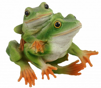 Фигура садовая Лягушка с лягушонком 18x17x13 см MG3133900