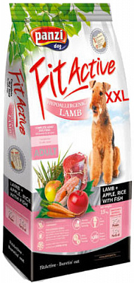 Корм сухой для собак для больших пород FitActive с ягненком 15 кг