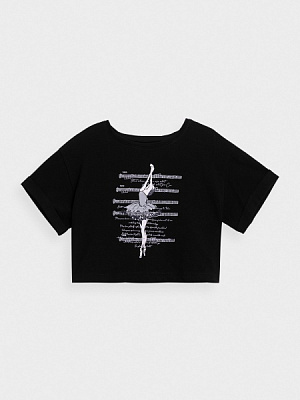 Футболка 4F J4Z21-JTSD202-20S р.146 чорний