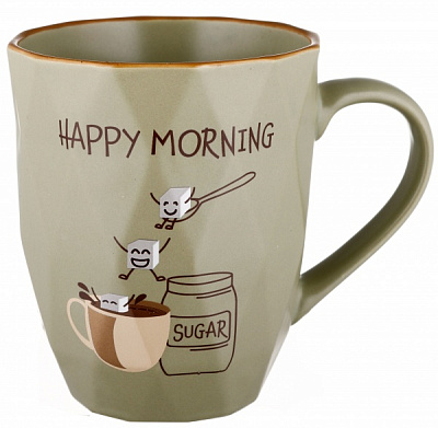 Чашка Breakfast 355 мл зелена Fiora