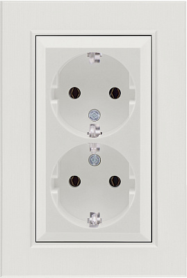 Механизм розетки с заземлением Makel Karea IP20 белый 57001082