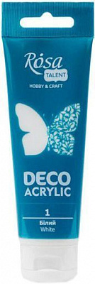 Фарба акрилова біла матова 322201 75 мл Rosa Talent