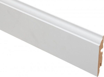 Плинтус МДФ FN Neuhofer Holz Paint-on FU82L белый 13x82x2400 мм 