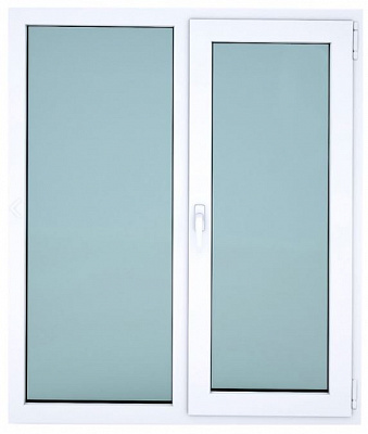 Окно поворотно-откидное Windoff's 58 1140x1420 мм правое