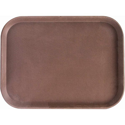 Поднос прямоугольный коричневый 305x405 мм