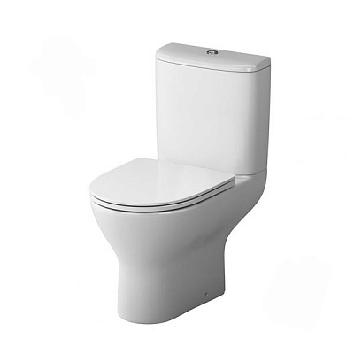 Унітаз-компакт Damixa безобідковий FlashClean з сидінням мікроліфт C80A8700SC Like