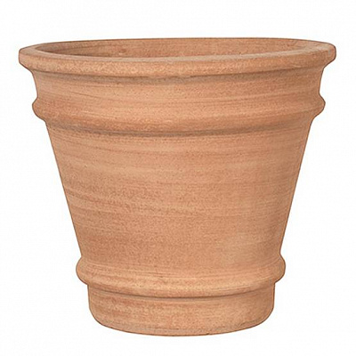 Вазон керамічний Terraneo Monachou 35x30 cм круглий 3,7л теракот (700031)