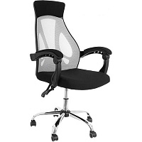 Кресло офисное Лима серо-черное