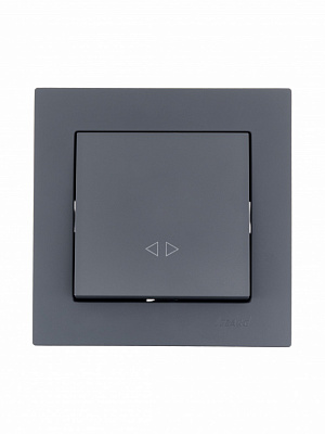 Выключатель перекрестный одноклавишный Lezard Vesna без подсветки шефилд грей 742-3488-107