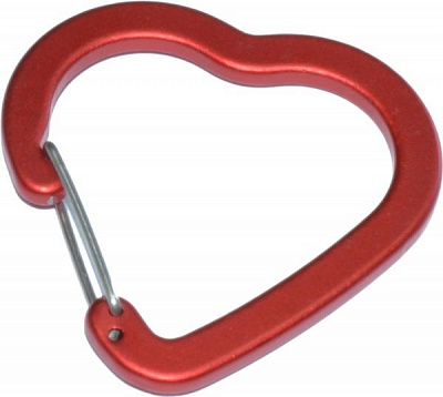 Карабин алюминиевый сердце 6,0x53x54 мм