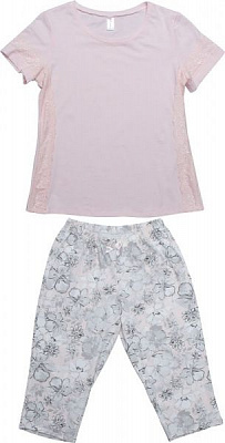 Пижама женская Roksana Marshmallow 851/16380 р. M белый с розовым 