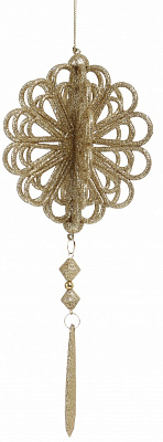 Підвіска пластикова куля філігранна/ з присипкою асорт. 24 см EPI-P1903022-CG 2A