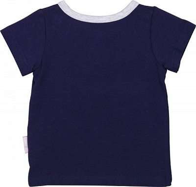 Футболка для мальчиков Фламинго 44567 р.74 темно-синий 