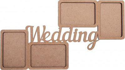 Набір заготовок рамка Wedding, 2 шт., 50х28х0,6 см Rosa Talent