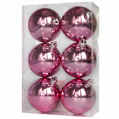 Набор елочных шаров Девилон 251574 d60 мм 6 шт./уп. 
