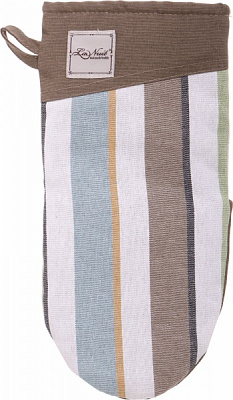 Прихватка-рукавиця Scotland Green смужка 15x29 см коричневий La Nuit