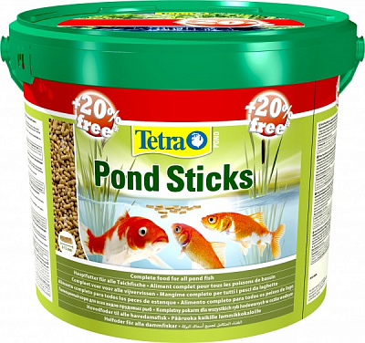Корм Tetra для всех видов прудовых рыб Pond Sticks 10 л + 2 л