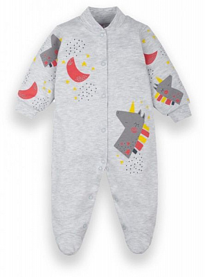 Чоловічок Габбі Райдужний настрій р.62 сірий меланж KB-20-22-1