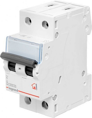 Автоматичний вимикач Legrand TX³ 2P С 16А (6кА) 404042
