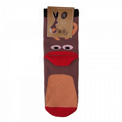 Шкарпетки жіночі Molly Олень р. 23 коричневий