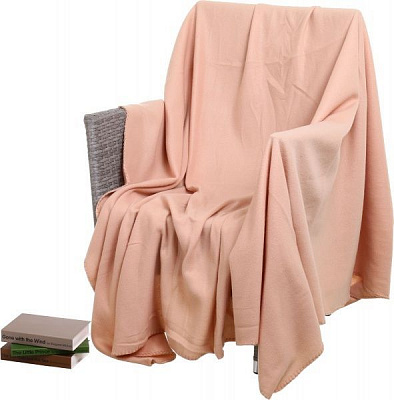 Плед флисовый 200x220 см бежевый UP! (Underprice) 