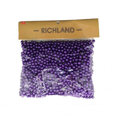 Декоративний виріб Великі пінопластові кульки фіолетові Річ-Ленд