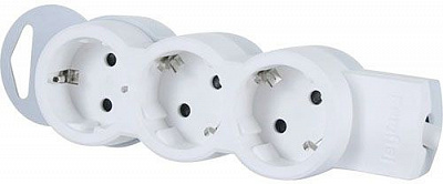 Колодка Legrand Standart із заземленням 3 гн. сірий 695004