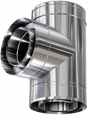 Тройник термо 1 мм нерж/нерж Ф120/180 мм 90° Versia-Lux