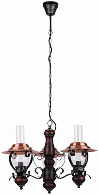 Люстра підвісна Rabalux Enna 3xE14 чорний 7860