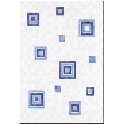 Декор Карпатська кераміка Квадро Квадрат кобальт 250x333 мм