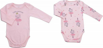 Боді дитяче Фламінго 2 шт. р.68 рожевий 449-222